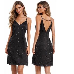 Equipment Femme Dress Black White Stars